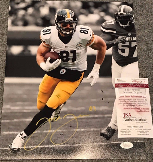 Jesse James Autographed Signed Pittsburgh Steelers 11X14 Photo Jsa Coa