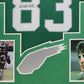 Framed Philadelphia Eagles Vince Papale Autographed Inscribed Jersey Jsa Coa