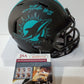 Miami Dolphins Jevon Holland Autographed Teal Signed Eclipse Mini Helmet Jsa Coa
