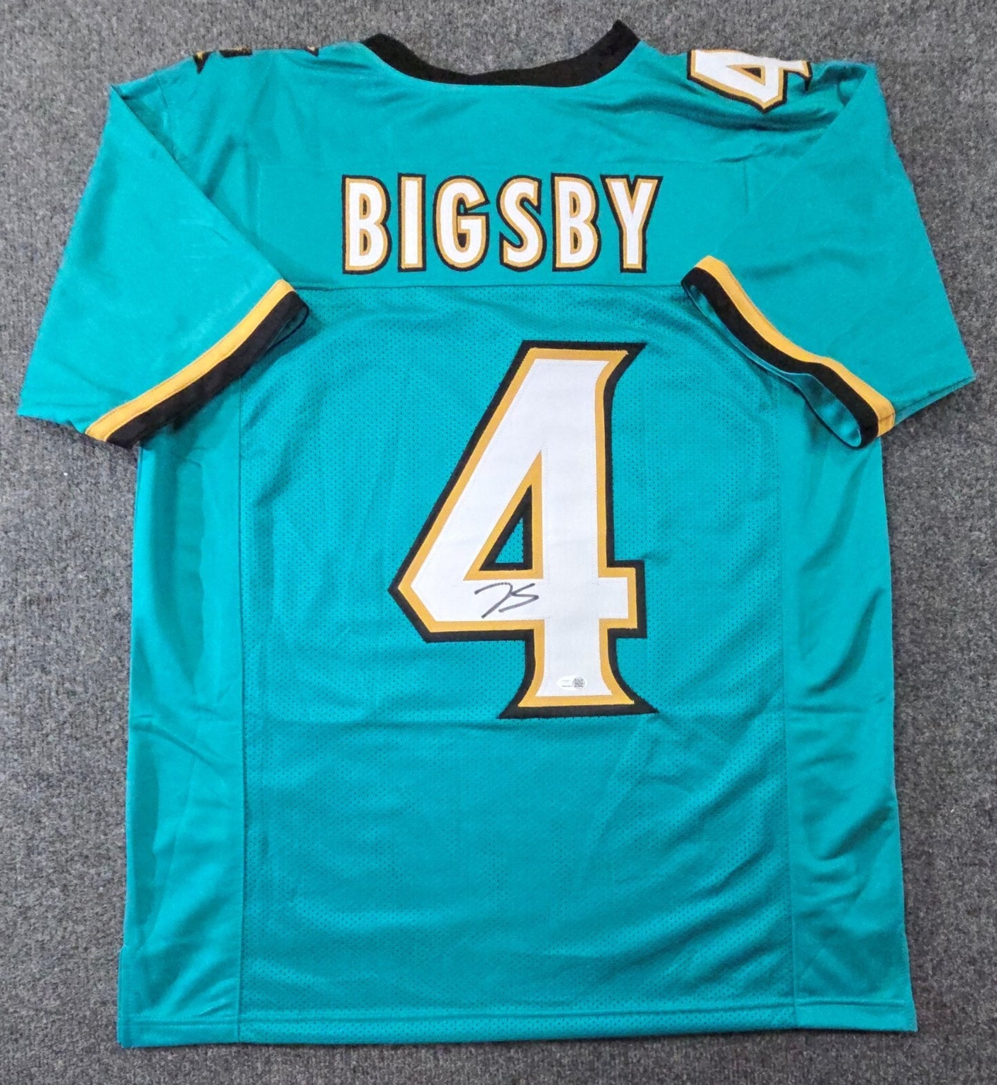Jacksonville Jaguars Tank Bigsby Autographed Signed Jersey Jsa Coa
