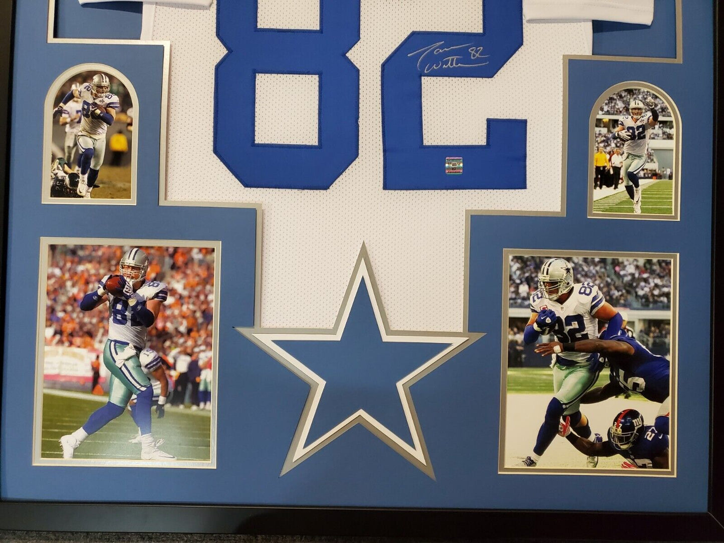 MVP Authentics Framed Dallas Cowboys Jason Witten Autographed Signed Jersey Jsa Coa 607.50 sports jersey framing , jersey framing