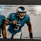 Eagles  Fletcher Cox, Jordan Davis, Nolan Smith Jr 3X Signed 36X12 Panoramic Bas