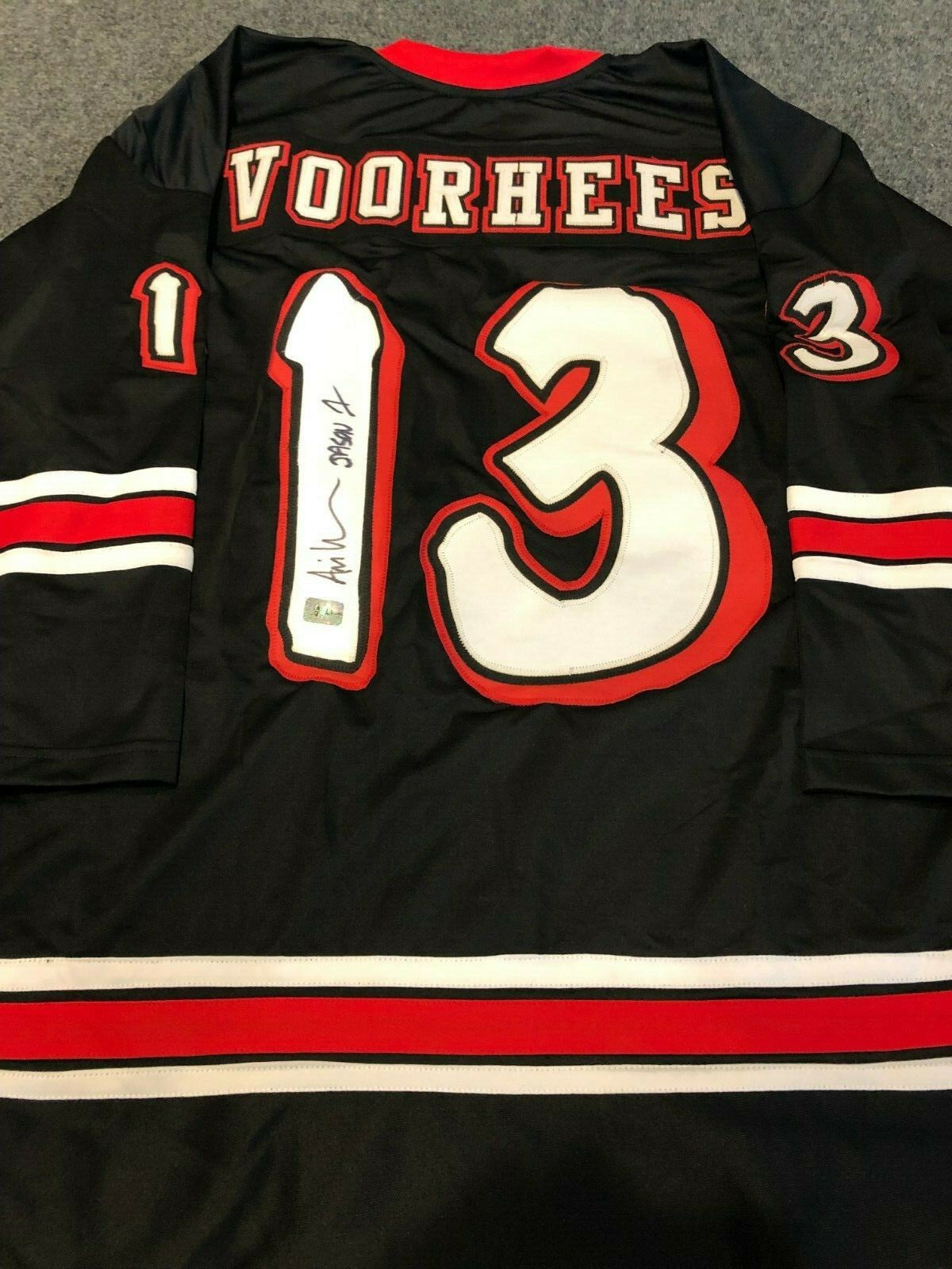Ari Lehman Signed Inscribed Jason Voorhees Friday The 13Th Jersey Lehman Holo