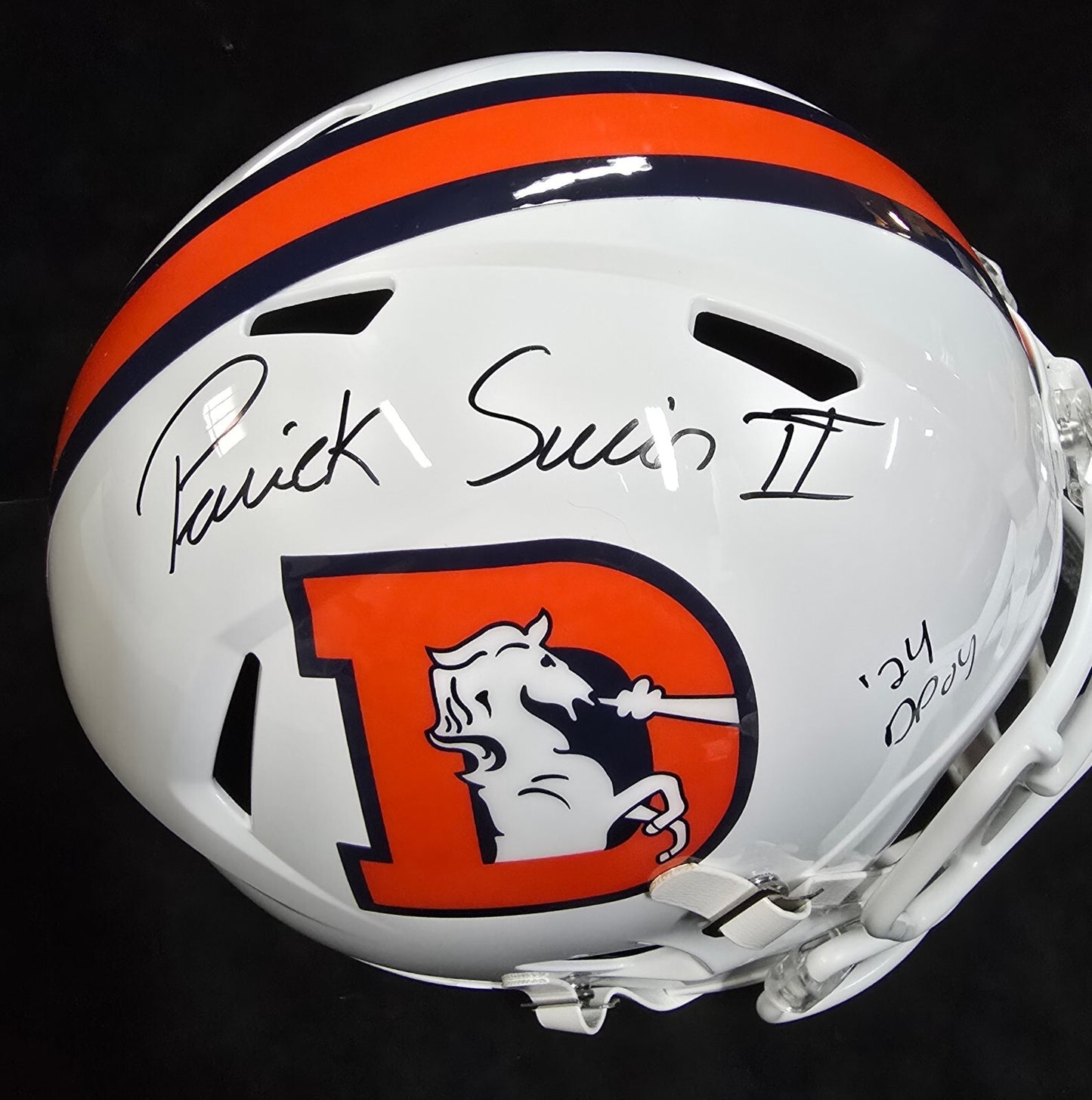 Denver Broncos Pat Surtain Ii Signed Insc Replica Full Size Helmet Beckett