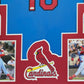 Framed St Louis Cardinals Jordan Walker Autographed Jersey Jsa Coa