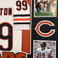 Framed Dan Hampton Autographed Signed Inscribed Chicago Bears Jersey Jsa Coa