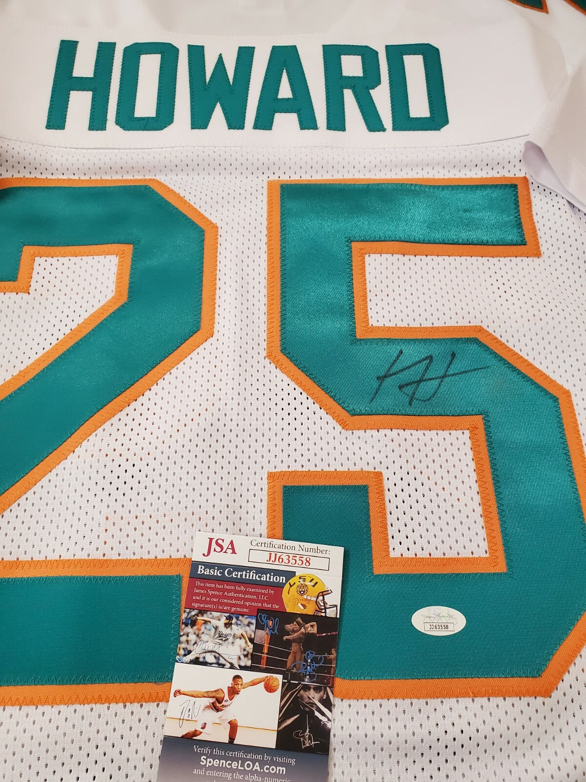 Miami Dolphins Xavien Howard Autographed Signed Jersey Jsa  Coa