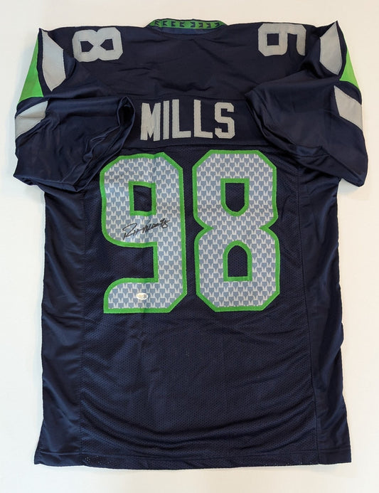 Seattle Seahawks Rylie Mills Autographed Signed Jersey Jsa Coa