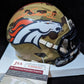 Denver Broncos Pat Surtain Ii Autographed Alt Camo Mini Helmet Jsa Coa