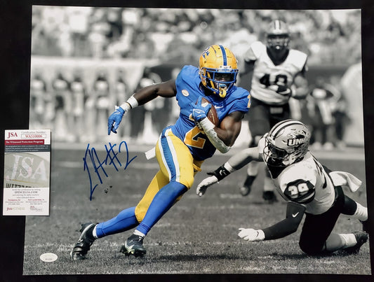 Pitt Panthers Israel "Izzy" Abanikanda  Signed 16X20 Photo Jsa Coa