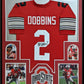 MVP Authentics Framed Ohio State Buckeyes Jk Dobbins Autographed Signed Jersey Jsa Coa 540 sports jersey framing , jersey framing