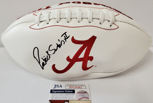 Patrick Surtain Ii Autographed Alabama Crimson Tide Logo Football Jsa  Coa