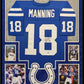 Framed In Suede Indianapolis Colts Peyton Manning Signed Jersey Fanatics Holo