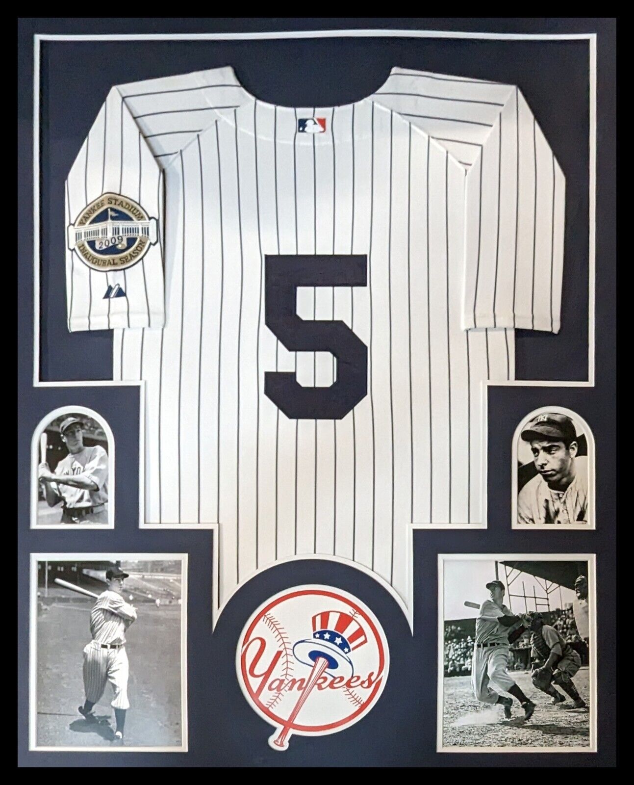 MVP Authentics Framed New York Yankees Joe Dimaggio Jersey Display 270 sports jersey framing , jersey framing