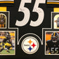 Framed Pittsburgh Steelers Devin Bush Autographed Signed Inscribe Jersey Bas Coa