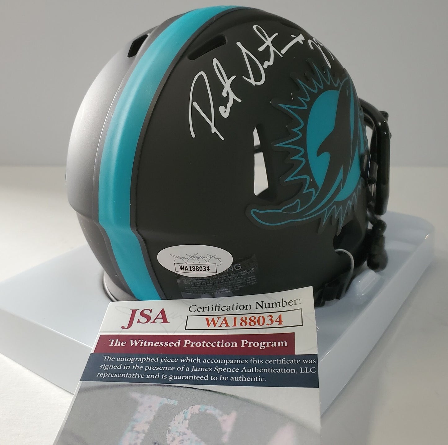 Patrick Surtain Autographed Signed Miami Dolphins Eclipse Mini Helmet Jsa Coa