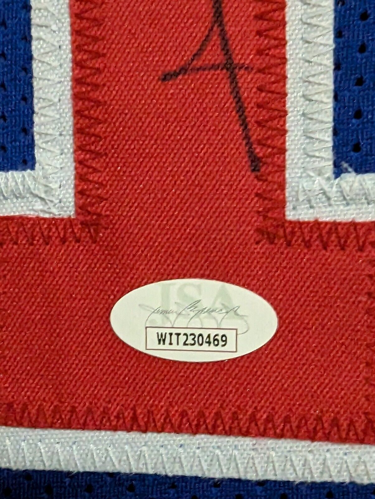 MVP Authentics Framed Detroit Pistons Isiah Thomas Autographed Signed Jersey Jsa Coa 607.50 sports jersey framing , jersey framing