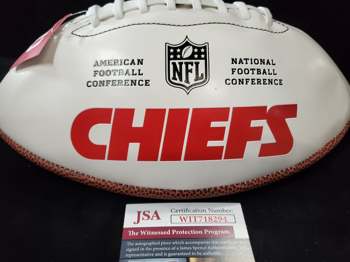 Kansas City Chiefs L'jarius Sneed Autographed Inscribed Logo Football Jsa Coa