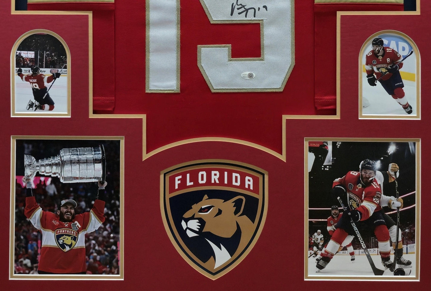 Framed Florida Panthers Matthew Tkachuk Autographed Signed Jersey Jsa Holo