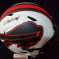 Buffalo Bills Gregory Rousseau Signed Full Size Lunar Replica Helmet Jsa Coa