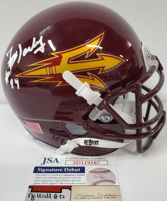 Frank Darby Autographed Signed Arizona State Sun Devils Mini Helmet Jsa Coa