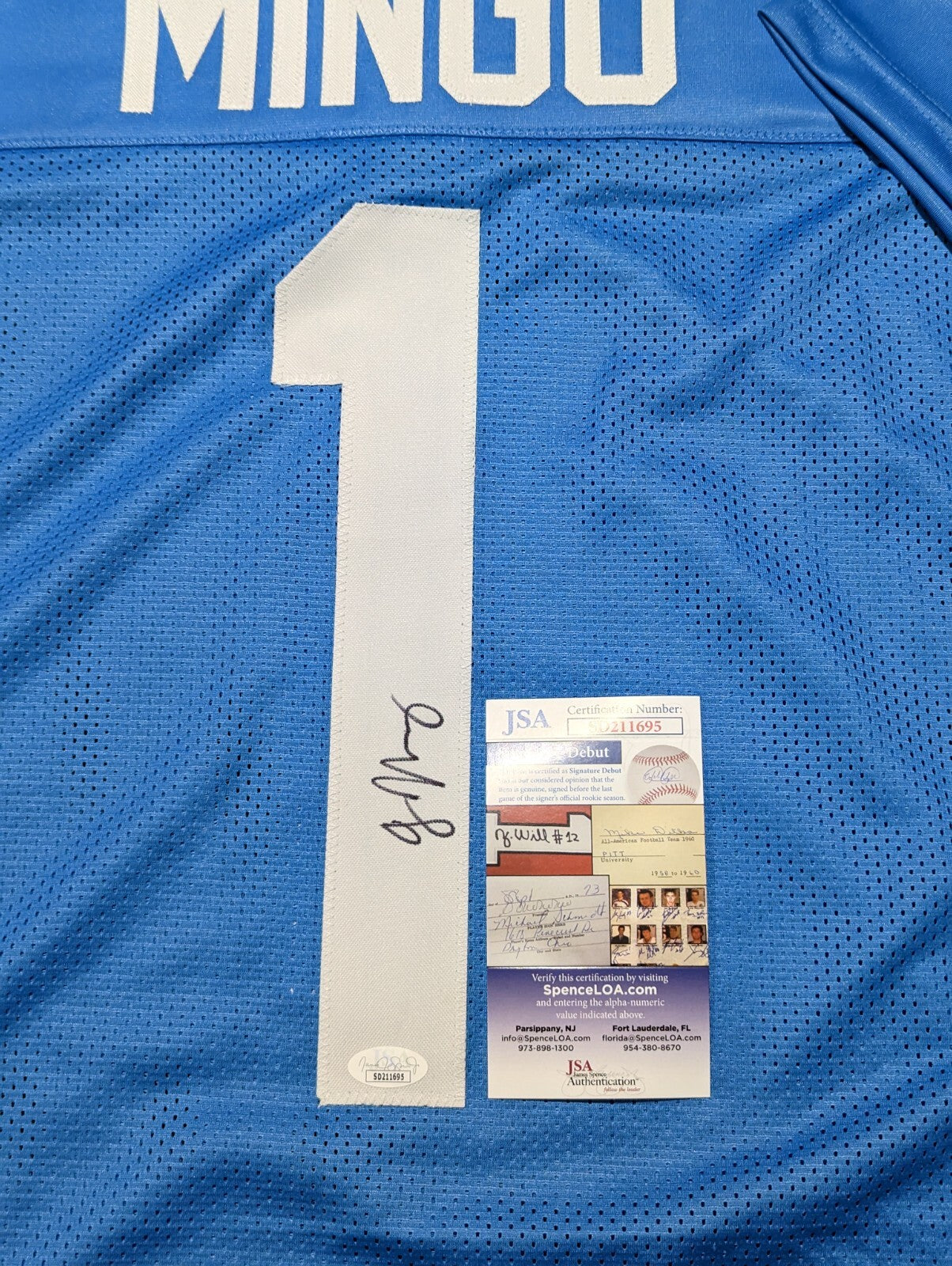 Ole Miss Rebels Jonathan Mingo Autographed Signed Jersey Jsa Coa