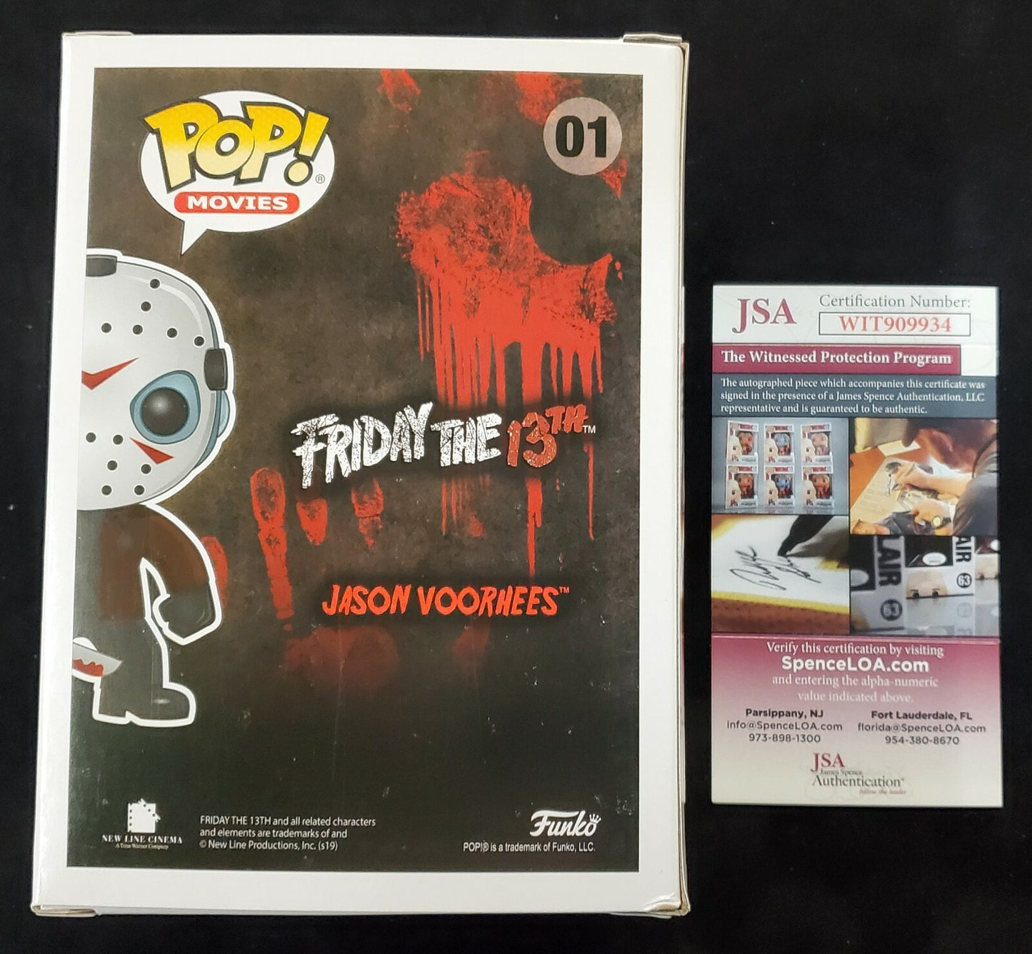 Ari Lehman Signed Insc Friday The 13Th Jason Voorhees Funko Pop Jsa Coa