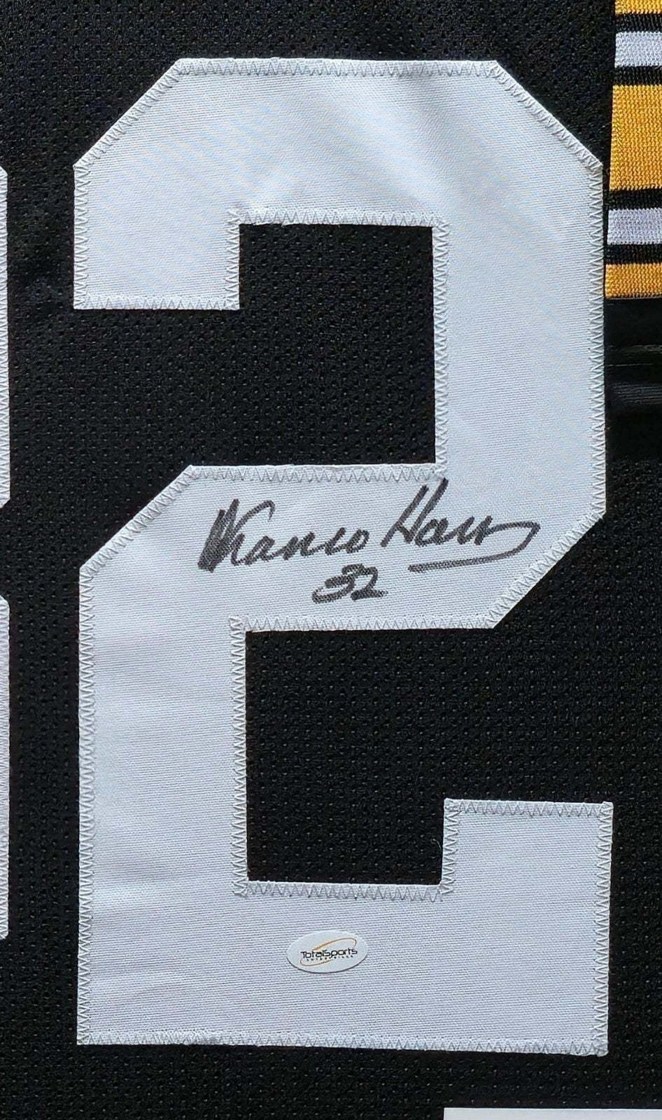 Custom Framed Pittsburgh Steelers Franco Harris Autographed Jersey Tse Coa