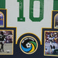 Framed Pele Autographed Signed New York Cosmos Jersey Beckett Coa