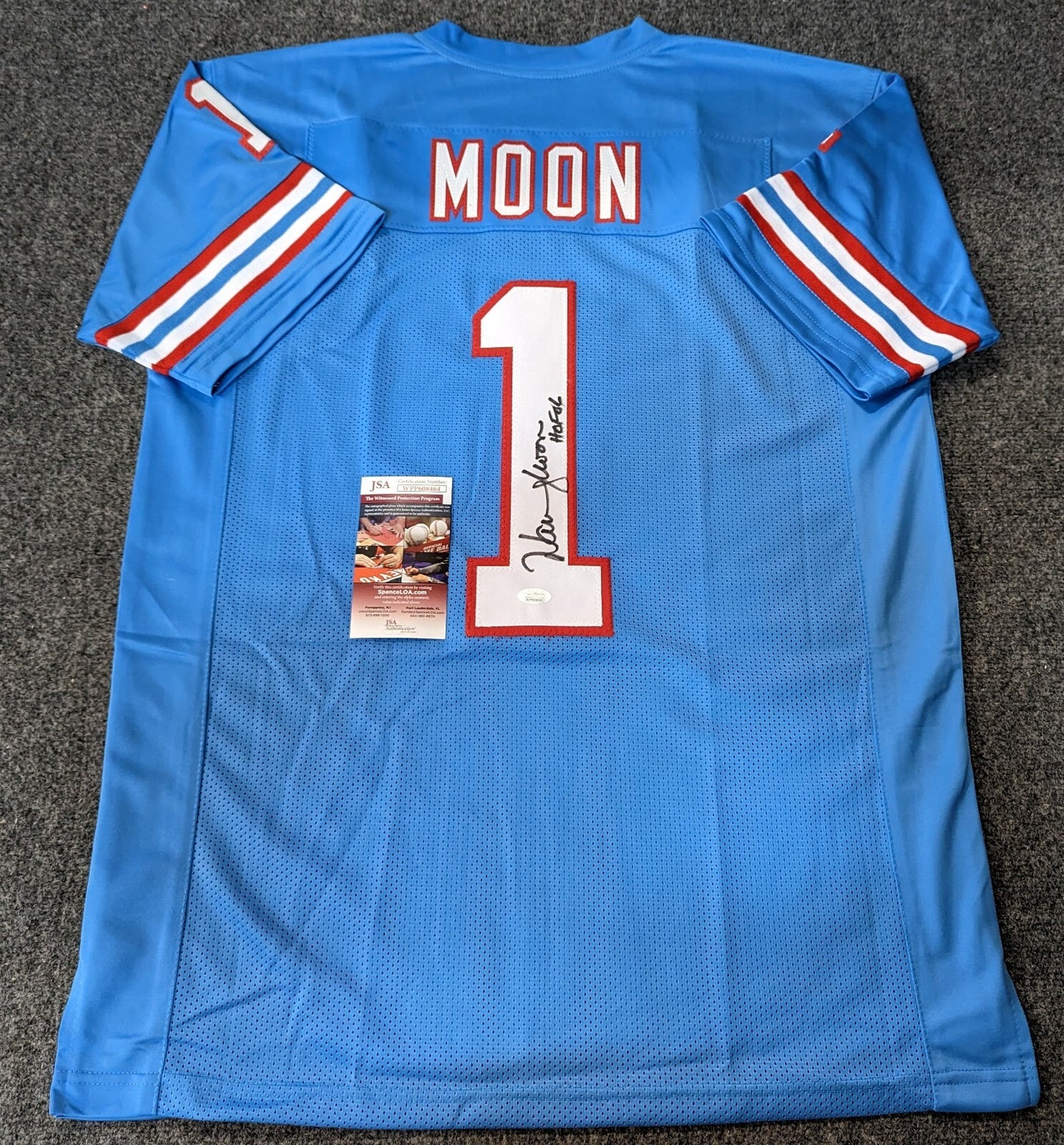 Houston Oilers Warren Moon Autographed Signed Inscribed Jersey Jsa Coa
