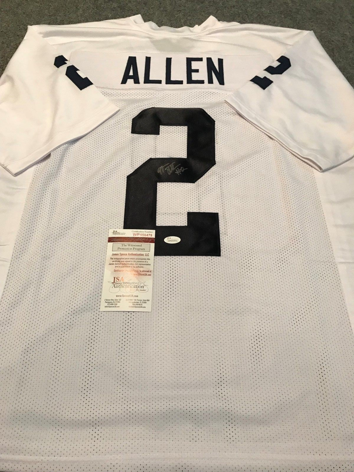 Marcus Allen Autographed Signed Penn State Jersey Jsa Coa