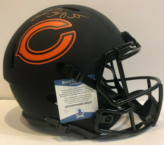 Lance Briggs Signed Chicago Bears Full Size Eclipse Speed Helmet Beckett Coa