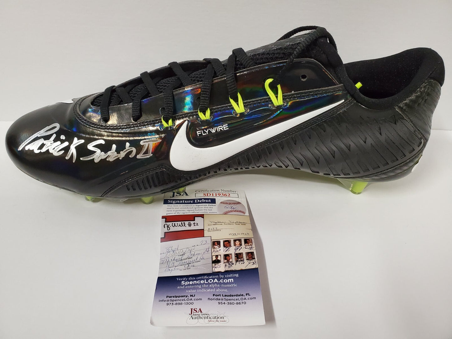 Patrick Surtain Ii Autographed Signed Nike Cleat Jsa Coa