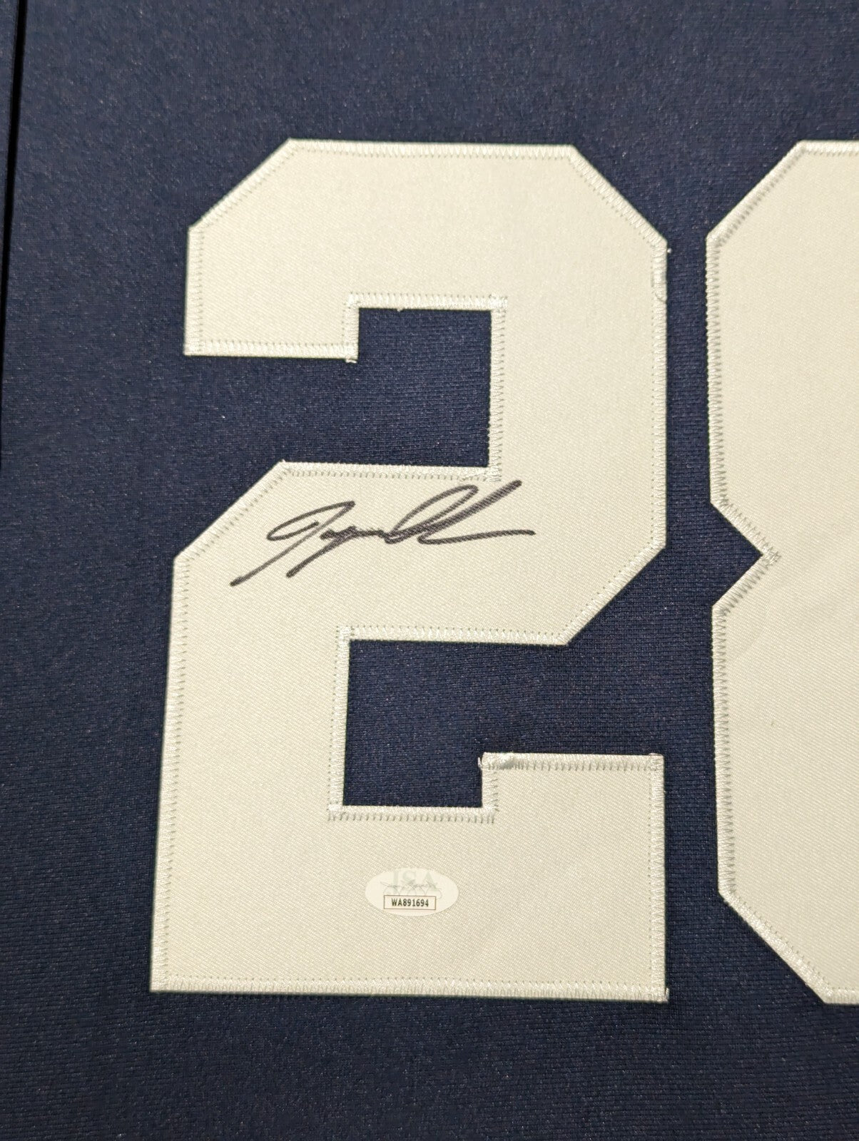 Framed Penn State Nittany Lions Odafe Jayson Oweh Autographed Jersey Jsa