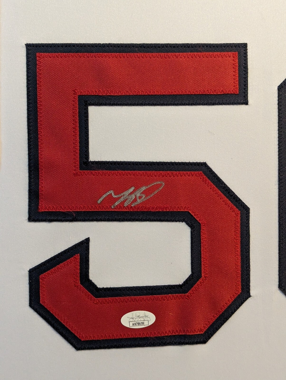 Framed Suede Mookie Betts Autographed Signed Boston Red Sox Jersey Jsa Coa