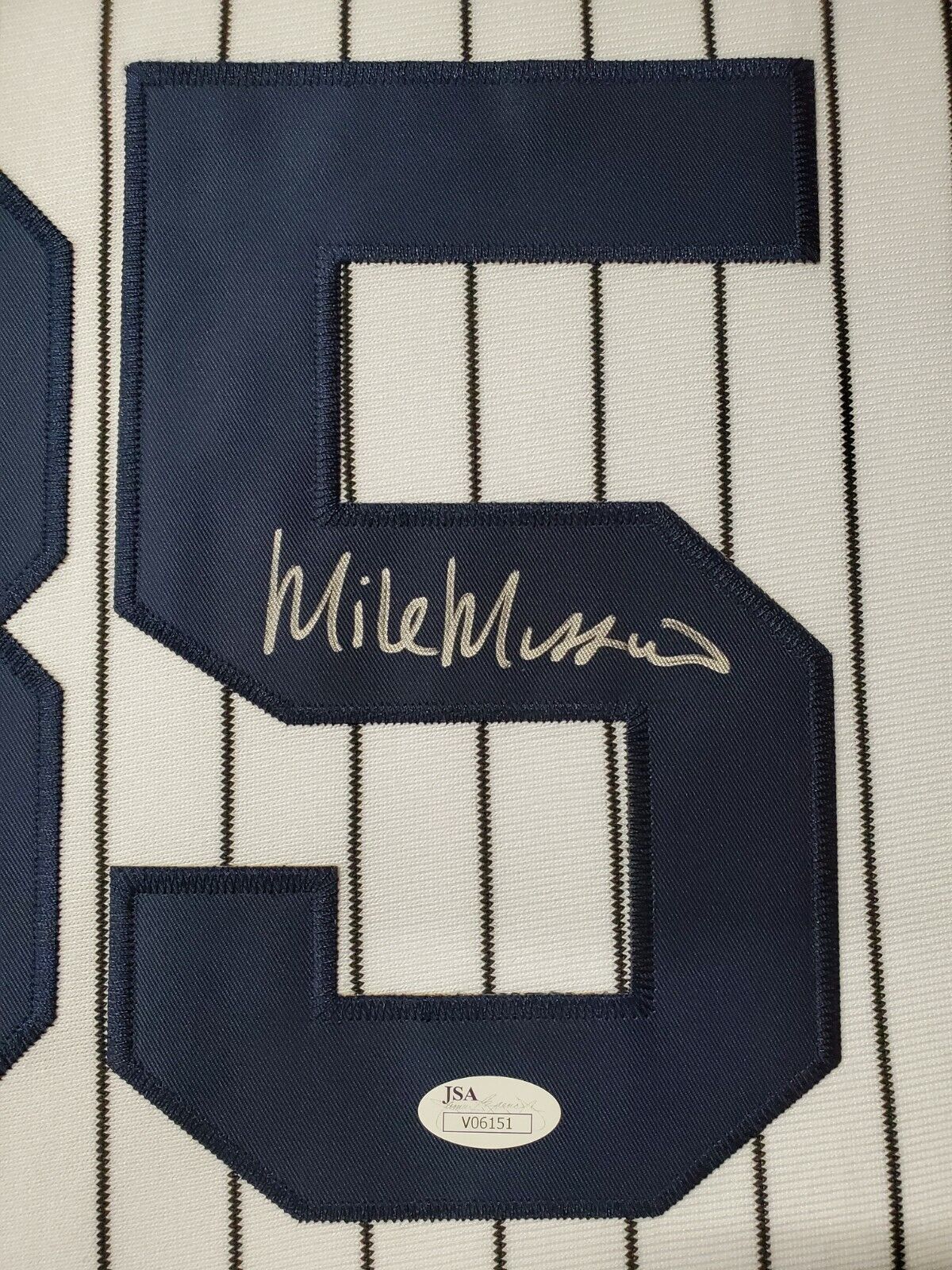 MVP Authentics Framed New York Yankees Mike Mussina Autographed Signed Jersey Jsa Coa 539.10 sports jersey framing , jersey framing
