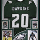 Framed Philadelphia Eagles Brian Dawkins Autographed Signed Jersey Jsa Coa