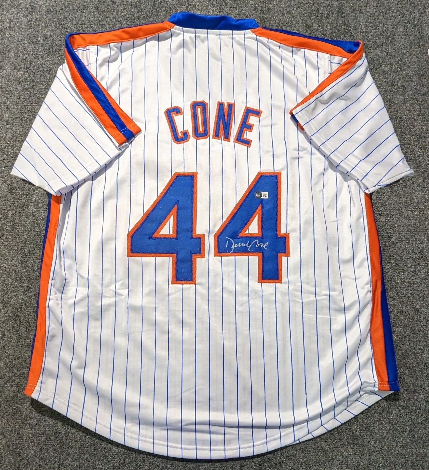 New York Mets David Cone Autographed Signed Jersey Beckett Holo
