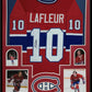 Framed Montreal Canadiens Guy Lafleur Autographed Signed Jersey Jsa Coa