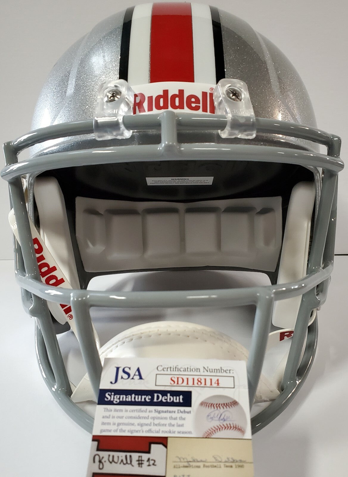 Shaun Wade Autographed Signed Ohio State Buckeyes Full Size Helmet Jsa Debut Coa