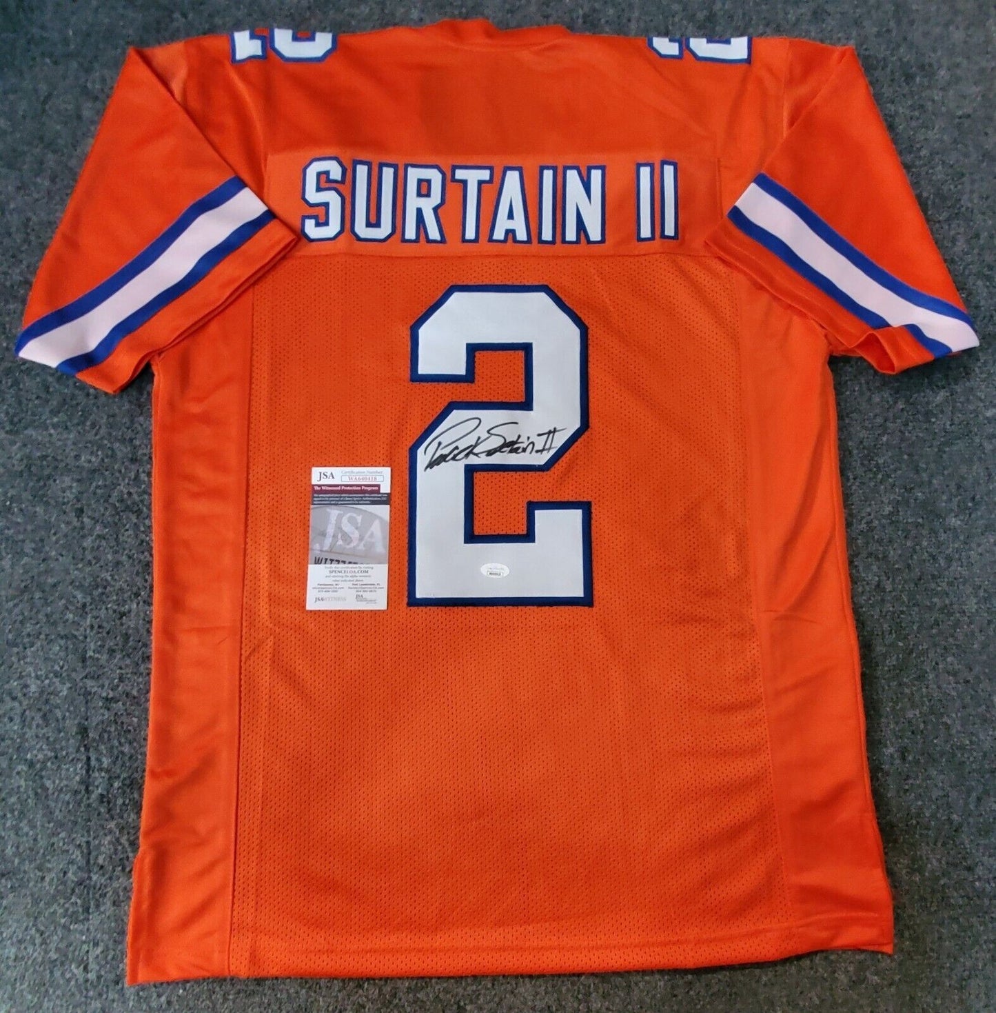 Denver Broncos Patrick Surtain Ii Autographed Signed T/B Jersey Jsa Coa