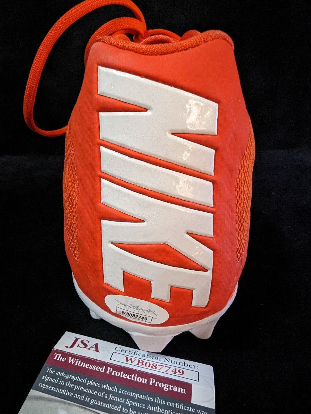Denver Broncos Rick Upchurch Autographed Inscribed Cleat Jsa Coa