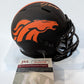 Denver Broncos Damarri Mathis Autographed Signed Eclipse Mini Helmet Jsa Coa
