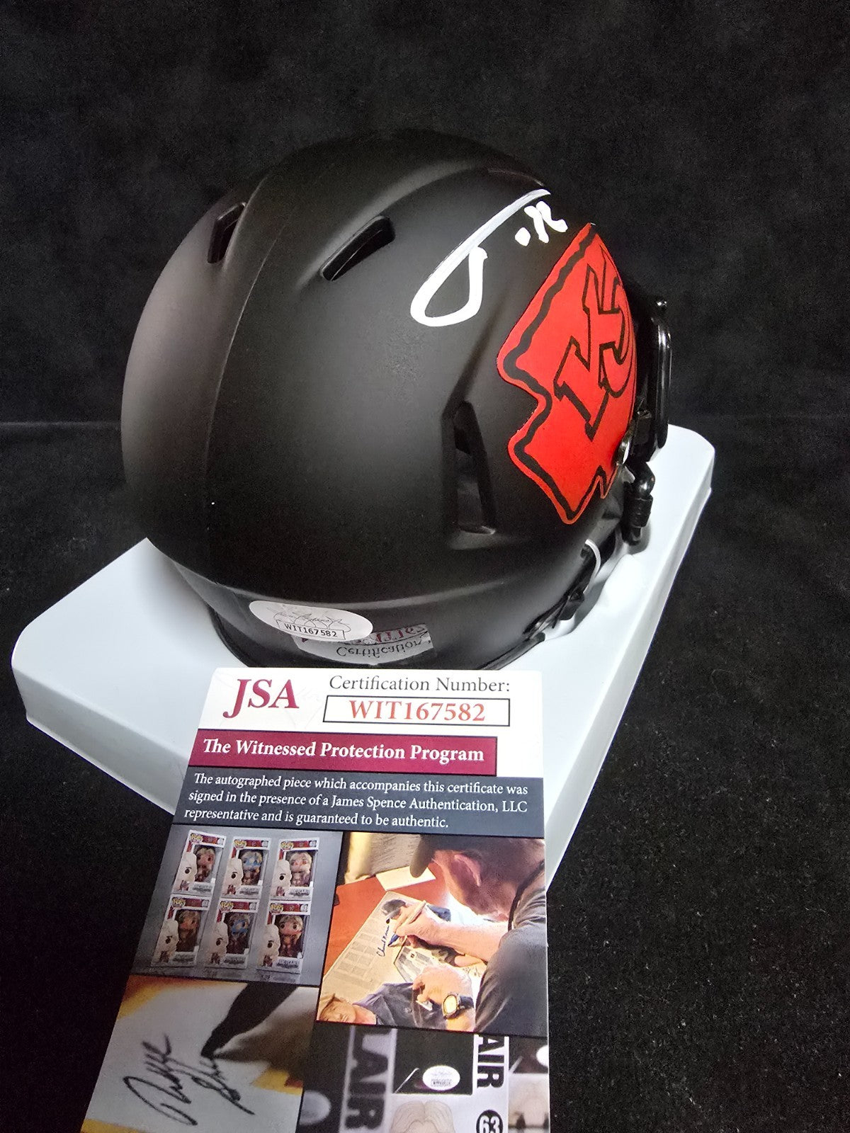 Kansas City Chiefs Tyrann Mathieu Autographed Signed Eclipse Mini Helmet Jsa Coa