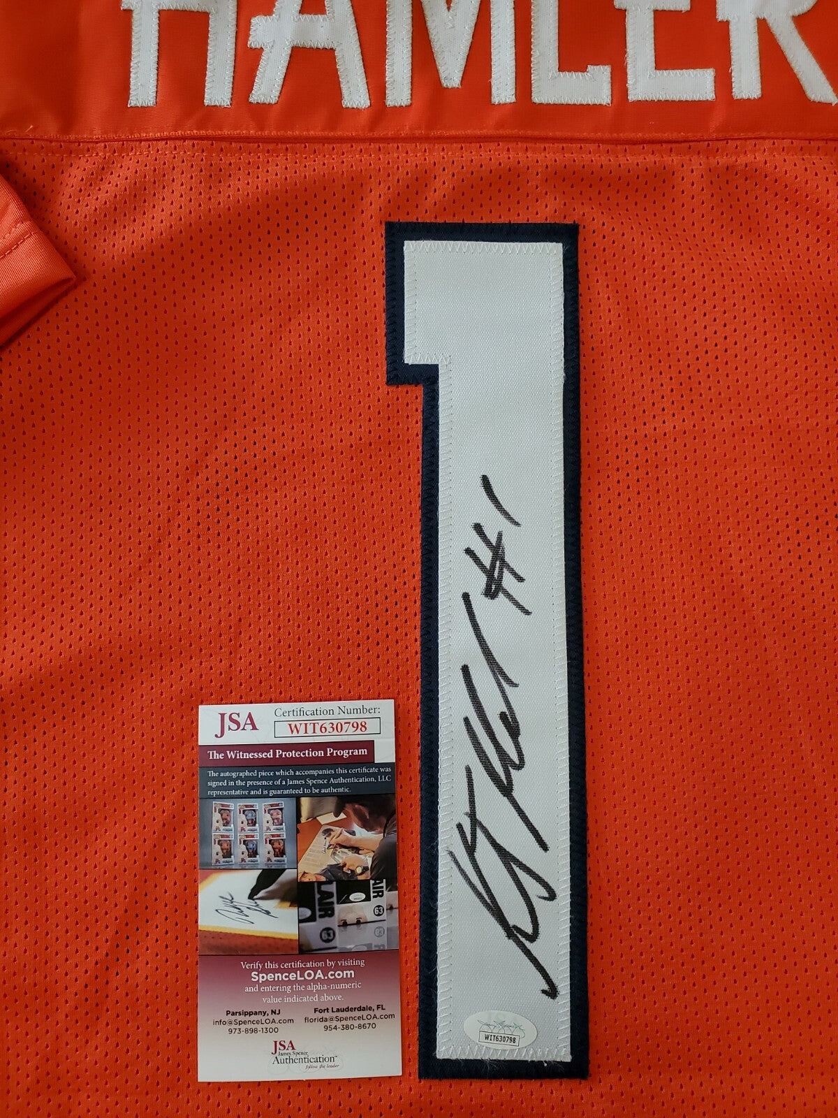 Kj Hamler Autographed Signed Denver Broncos Jersey Jsa  Coa
