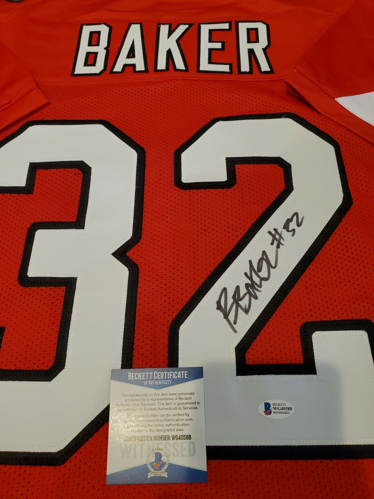 Arizona Cardinals Budda Baker Autographed Signed Jersey Beckett Coa