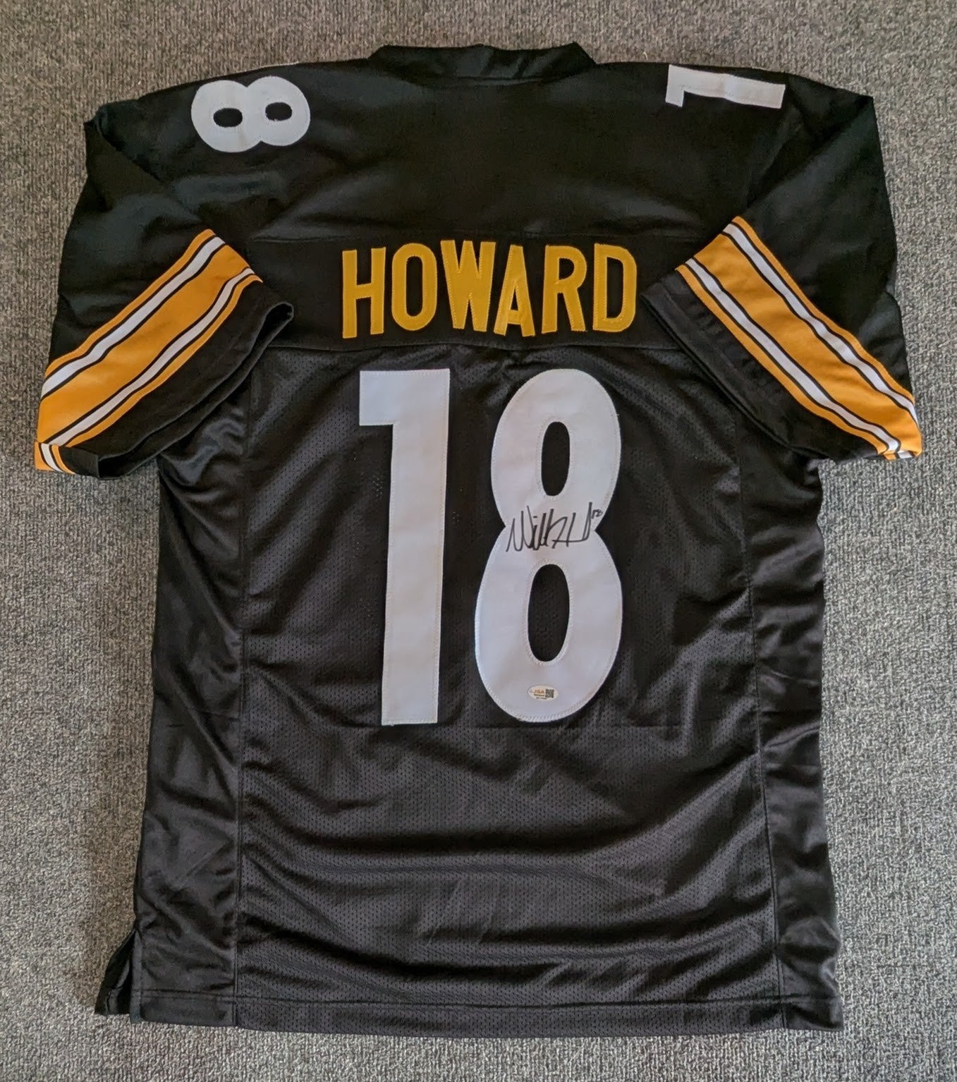 Pittsburgh Steelers Will Howard Autographed Signed Jersey Jsa  Coa