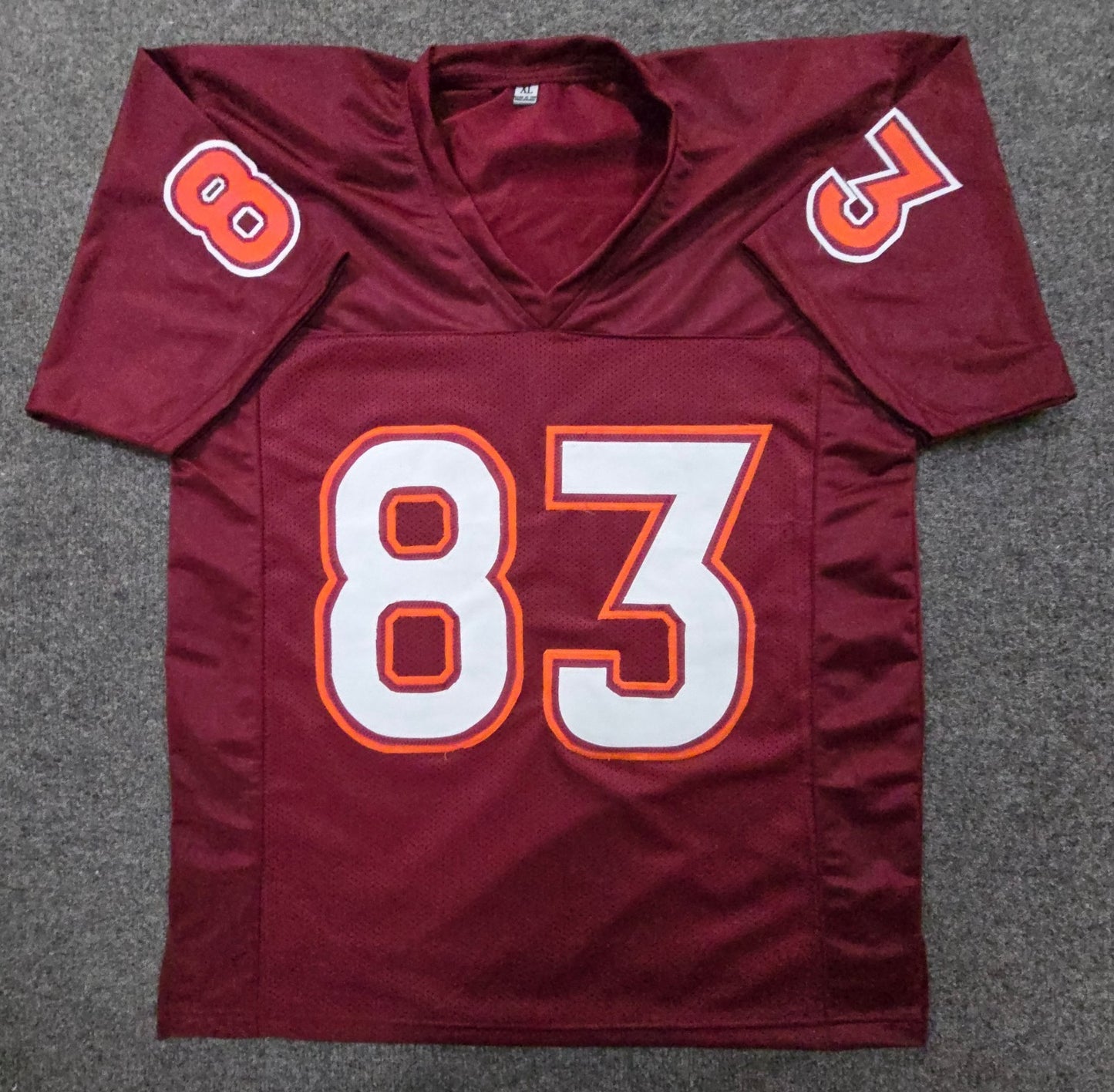 Virginia Tech Hokies Jaylin Lane Signed Autographed Football Jersey Bas Holo