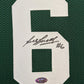 Suede Framed Boston Celtics Bill Russell Autograph Signed Jersey Hollywood Holo