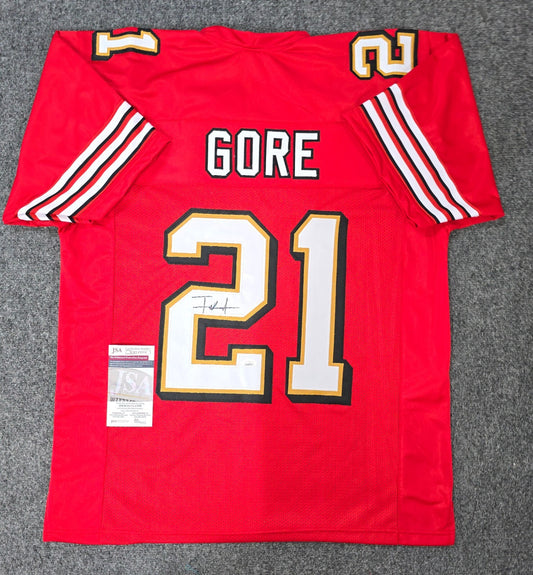 San Francisco 49Ers Frank Gore Autographed Signed Jersey Jsa Coa